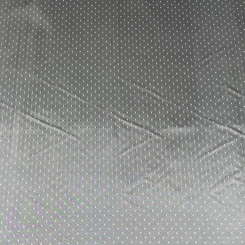 3 Metres Two Tone Jacquard Fabric 55" (Grey Dots)