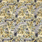3 Metres Luxurious Printed Satin- 55" Wide (Yellow Flowers)