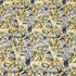 3 Metres Luxurious Printed Satin- 55" Wide (Yellow Flowers)