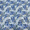 3 Metres Luxurious Printed Satin- 55" Wide (Blue Flowers)