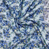 3 Metres Luxurious Printed Satin- 55" Wide (Blue Flowers)
