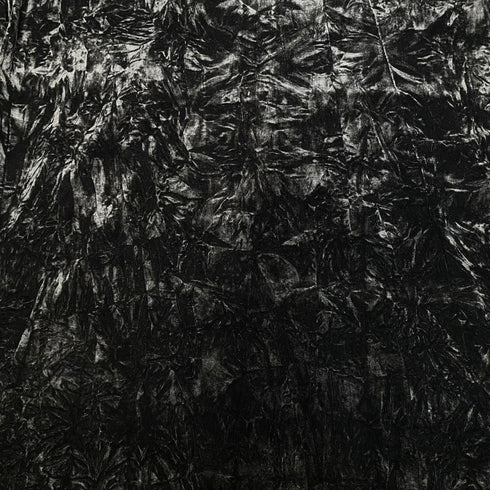 3 Metres Crushed Spandex Velvet 55" Wide (Black)
