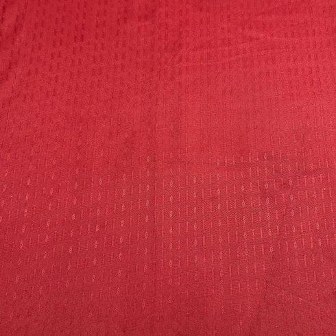 3 Metres Premium Dressmaking Dobby Rayon 45" Wide (Red)