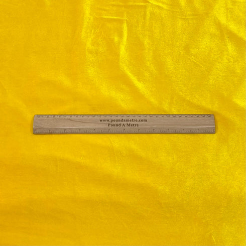 3 Metres Super Soft Spandex Velvet 55" Wide (Yellow)
