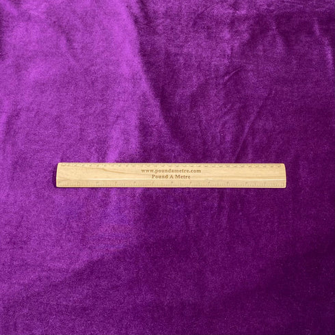 3 Metres Super Soft Spandex Velvet 55" Wide (Purple)