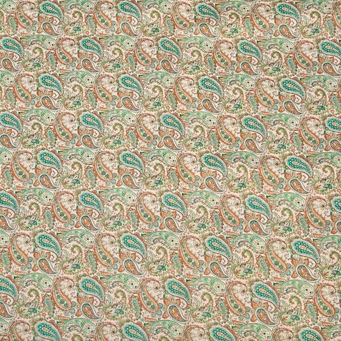 Per Metre Printed Cashmere Effect Crepe Fabric- 45" Wide (Paisley Madness)