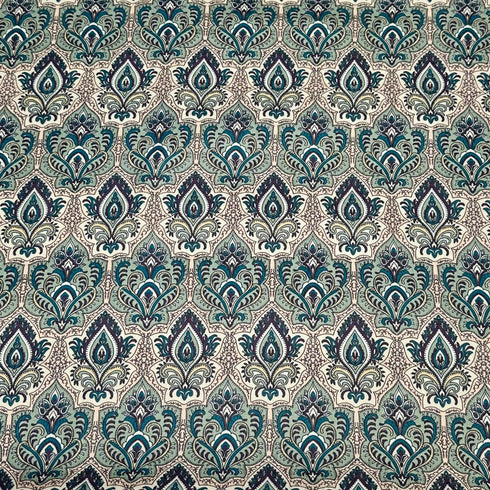 Per Metre Printed Cashmere Effect Crepe Fabric- 45" Wide (Design)