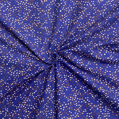 3 Metres Super Soft Printed Poplin Cotton - 63" Wide (Night)