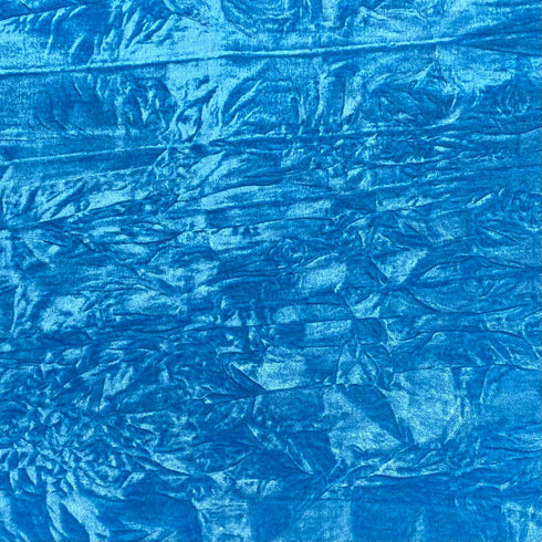 3 Metres Crushed Spandex Velvet 55" Wide (Blue)