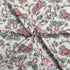 Per Metre Printed Cashmere Effect Crepe Fabric- 45" Wide (Grey Paisley)