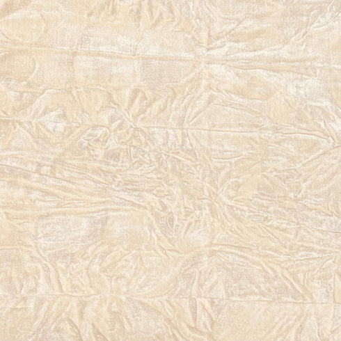 3 Metres Crushed Spandex Velvet 55" Wide (Cream)