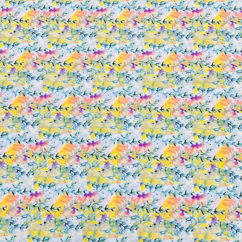 3 Metres Luxury Dressmaking 100% Digital Printed Cotton Lawn- 55" (Pastel)