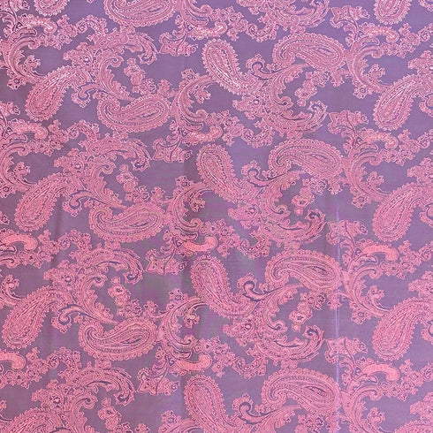 3 Metres Two Tone Jacquard Fabric 55" (Grape)
