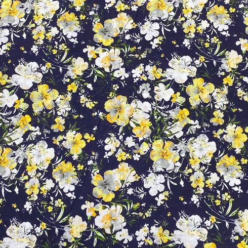 3 Metres Premium Cotton Lawn With Sateen Finish - 45" Wide - Bloom
