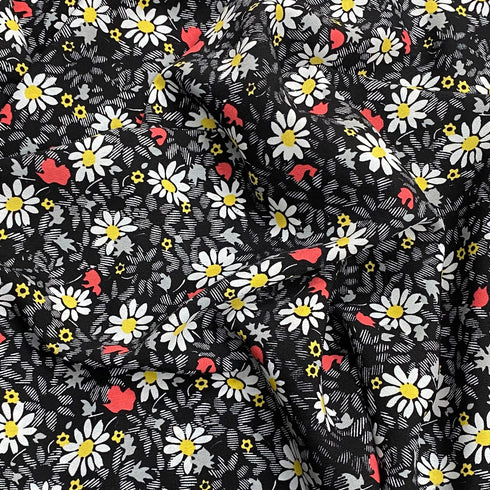 3 Metres Luxurious Solara Crepe 55" Wide (Black)