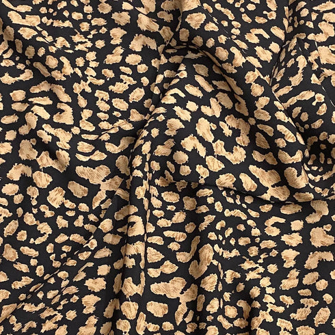 3 Metres Luxurious Solara Crepe 55" Wide (Cheetah)