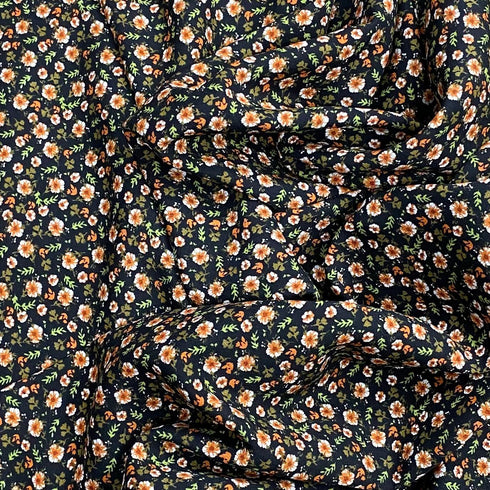 3 Metres, Premium Quality, Printed Dressmaking Viscose - 55" Wide (Anemone)