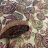 Per Metre Luxury Floral Brocade- 55” Wide (Maroon Rose)