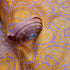 Per Metre Luxury Paisley Brocade- 55” Wide (Orange & Pink)