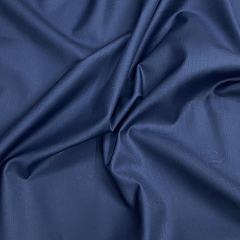 Per Metre Cashmere Blend Rayon Suiting 58" Wide - (Navy)