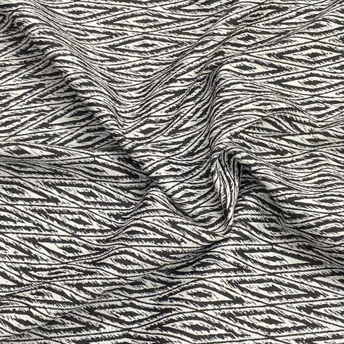 Per Metre Luxury Brocade- 45” Wide (Black & White)