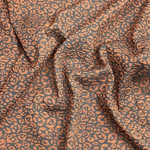 Per Metre Luxury Brocade- 55” Wide (Brown)
