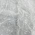 Per Metre Luxurious Beads On Mesh - 55" wide (White)