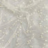 Per Metre Luxurious Beads On Mesh - 55" wide (Ivory)