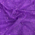 Per Metre Luxurious Beads On Mesh - 55" wide (Purple)