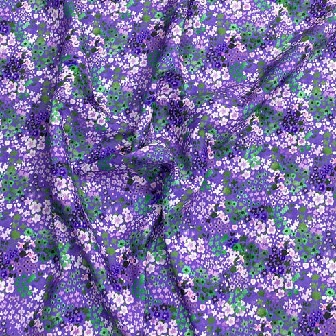 Soft Touch Japanese Printed Crepe - 45" Wide (Purple)