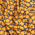 Soft Touch Japanese Printed Crepe - 45" Wide (Orange & Black)