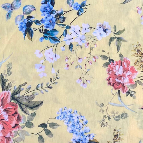 3 Metres Super Soft Cotton Feel Jersey 55" - (Yellow)