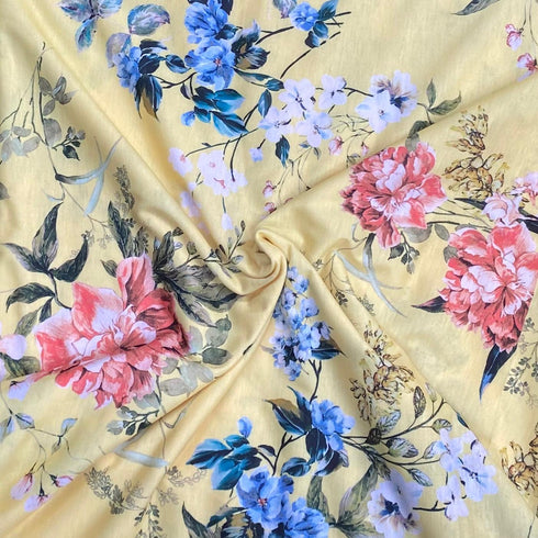 3 Metres Super Soft Cotton Feel Jersey 55" - (Yellow)