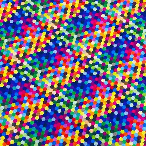 Per Metre 100% Digital Cotton JOANN Print - (Multi Dots)