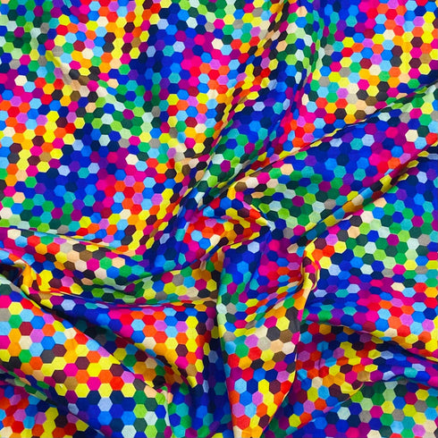 Per Metre 100% Digital Cotton JOANN Print - (Multi Dots)