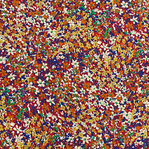 3 Metres Luxurious Solara Crepe 55" Wide (Flower Garden)