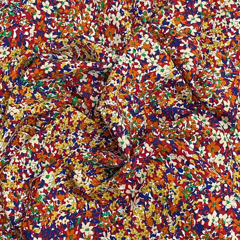 3 Metres Luxurious Solara Crepe 55" Wide (Flower Garden)