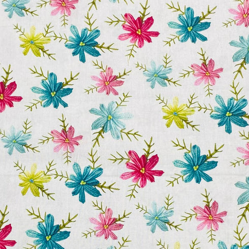 Per Metre 100% Digital Cotton Print - (Blossom)