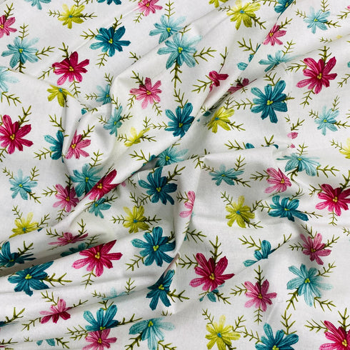 Per Metre 100% Digital Cotton Print - (Blossom)