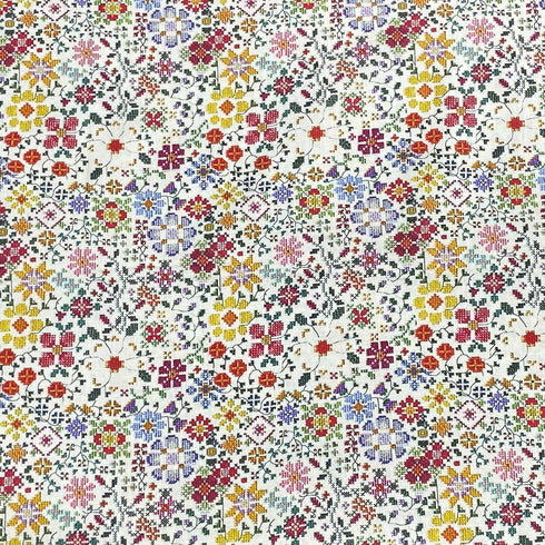 Per Metre 100% Digital Cotton Print - (Summer Garden)