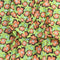 Soft Touch Japanese Printed Crepe - 45" Wide (Green & Orange)