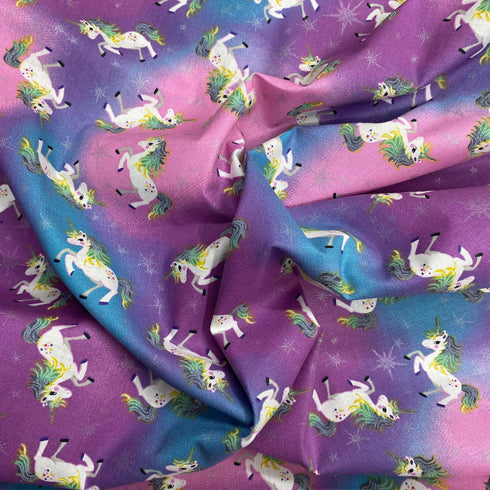 Per Metre 100% Digital Cotton Print - (Unicorn)