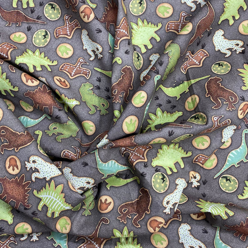 Per Metre 100% Digital Cotton Print - (Dinosaurs)
