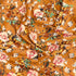 3 Metres Luxury Soft Printed Crepe - 55" Wide (Orange Floral)