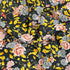 3 Metres Luxury Soft Printed Crepe - 55" Wide (Black & Yellow)