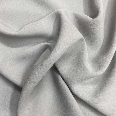 3 Metres Dressmaking Moss Crepe 55" wide (Silver)