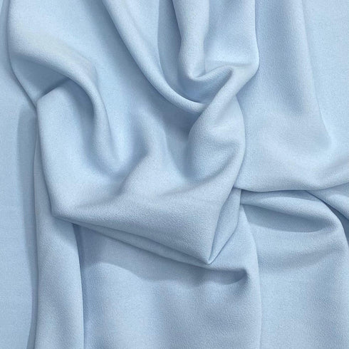 3 Metres Dressmaking Moss Crepe 55" wide (Sky)