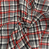 3 Metres Premium Wool Rich Fabric 55" Wide (Red, Black & White)