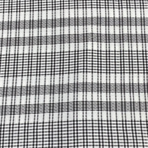 3 Metres Premium Wool Rich Fabric 55" Wide (White & Black)