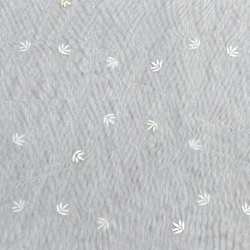 3 Metres Luxurious Embroidery Net - 45" Wide (Grey)